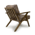Buy Hampton Suede Effect Brown Accent Chair 