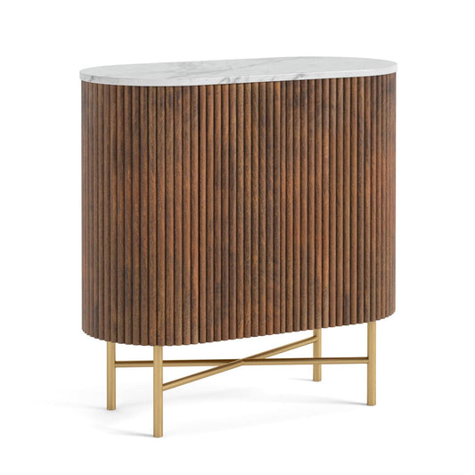Buy Harvard Luxury Stone Top Mini Sideboard for Compact Hallway Storage