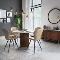 Buy Harvard Luxury Stone Top Small Sideboard for Modern Dining Rooms