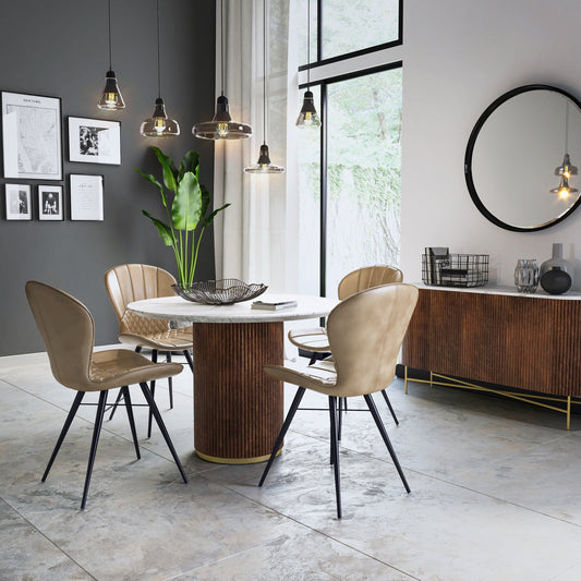 Buy Harvard Luxury Stone Top Small Sideboard for Modern Dining Rooms