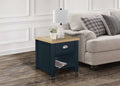 Buy Highgate 1 Drawer Navy Blue Lamp Table - Blythe Living