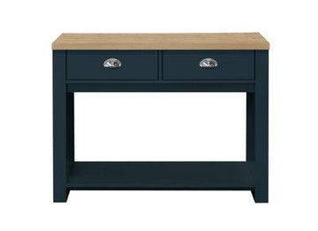 Buy Highgate 2 Drawer Console Table Navy Blue Online
