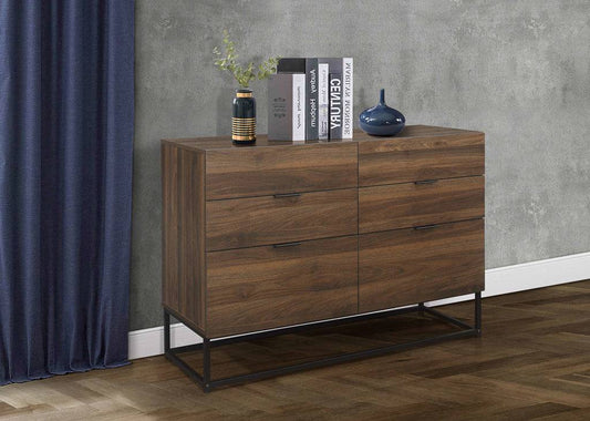 Buy Houston 6 Drawer Chest Walnut online with free delivery
