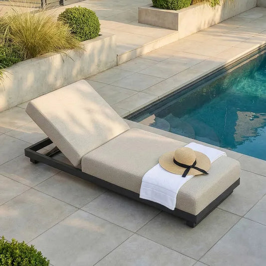 Buy Ibiza Latte Sunlounger online UK today free delivery
