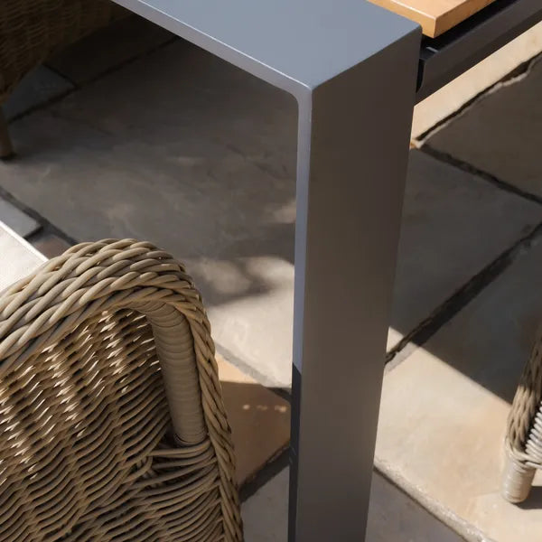 Buy Jakarta teak dining set with shower resistant cushions online