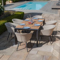 Buy Jakarta teak extending dining table with chairs online
