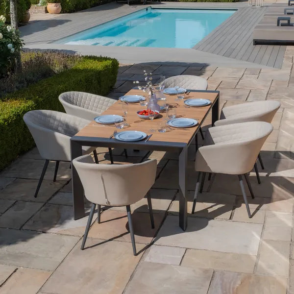Buy Jakarta teak extending dining table with chairs online
