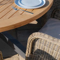 Buy Jakarta teak round dining table with chairs
