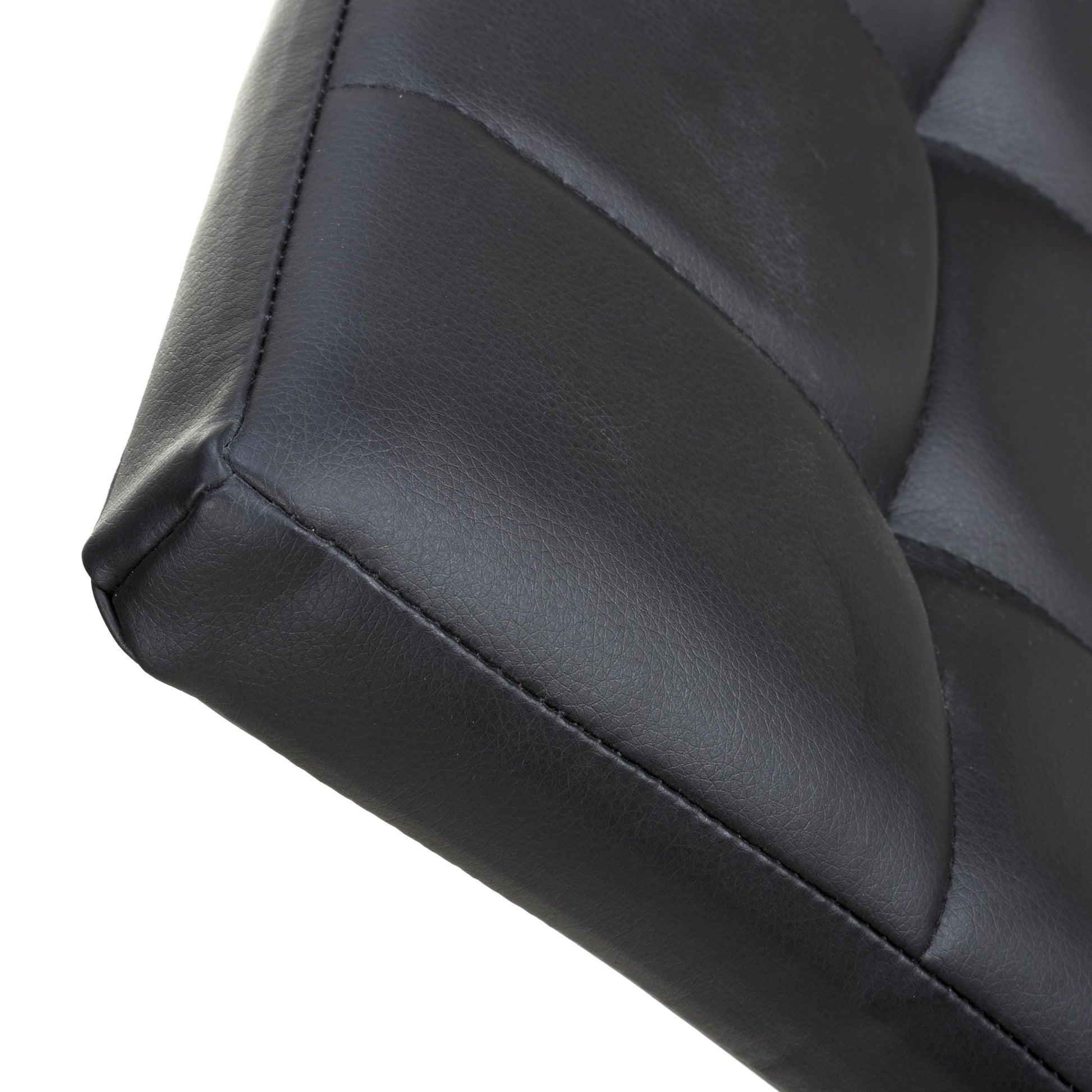 Buy Jenner Leather Effect Black Gold Dining Chair for kitchen seating