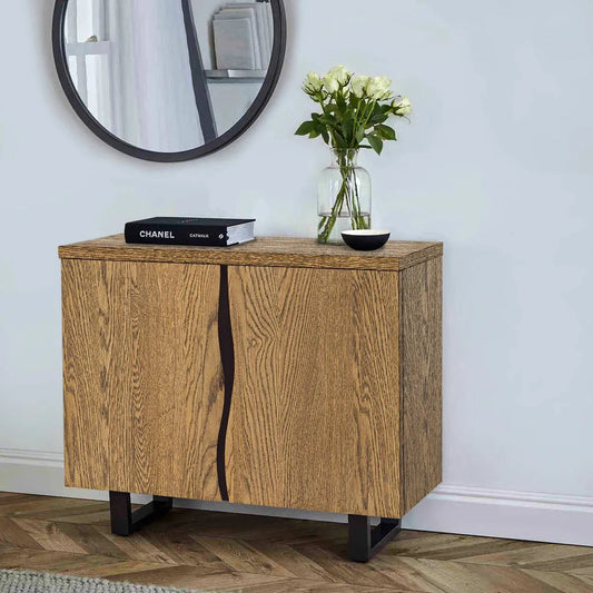 Buy Jersey 90cm Small Oak Sideboard Fully Assembled for Modern Living Rooms