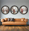 Buy London Bus print featuring a classic red double-decker
