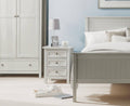 Buy Maine 3 Drawer Surf White Bedside - Blythe Living