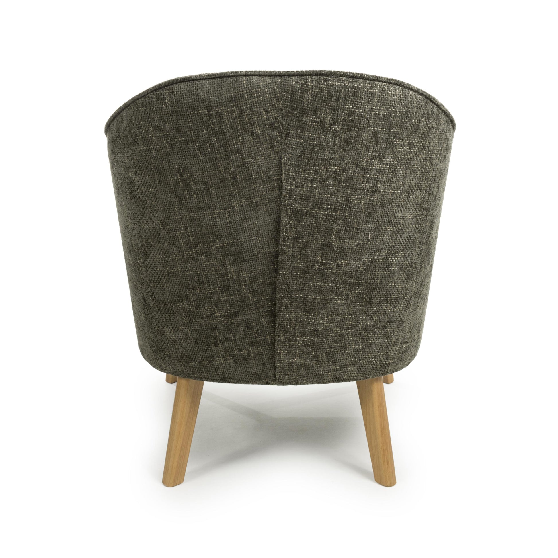 Buy Mallory Flax Effect Green Armchair Online