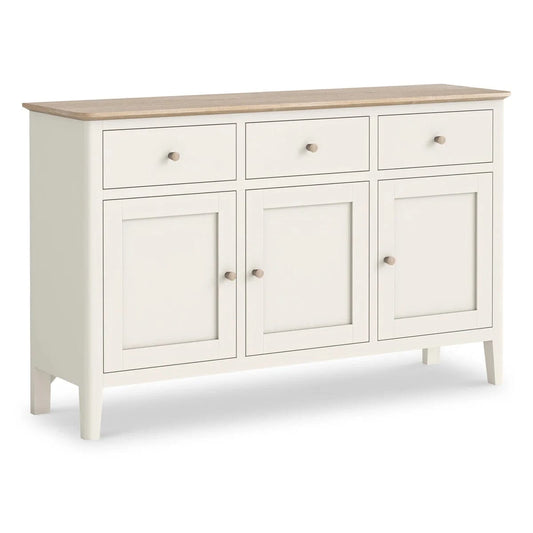 Buy Marlow White 3-Door Large Sideboard for Modern Dining Room Storage