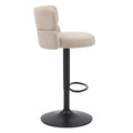 Buy Mason Brushed Velvet Cream Black Bar Stool online UK
