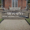 Buy Maze Monaco Balcony Set with marble effect ceramic glass table
