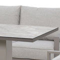 Buy Maze Montreal Aluminium Large Garden Corner Dining Set Cool Linen by Blythe Living