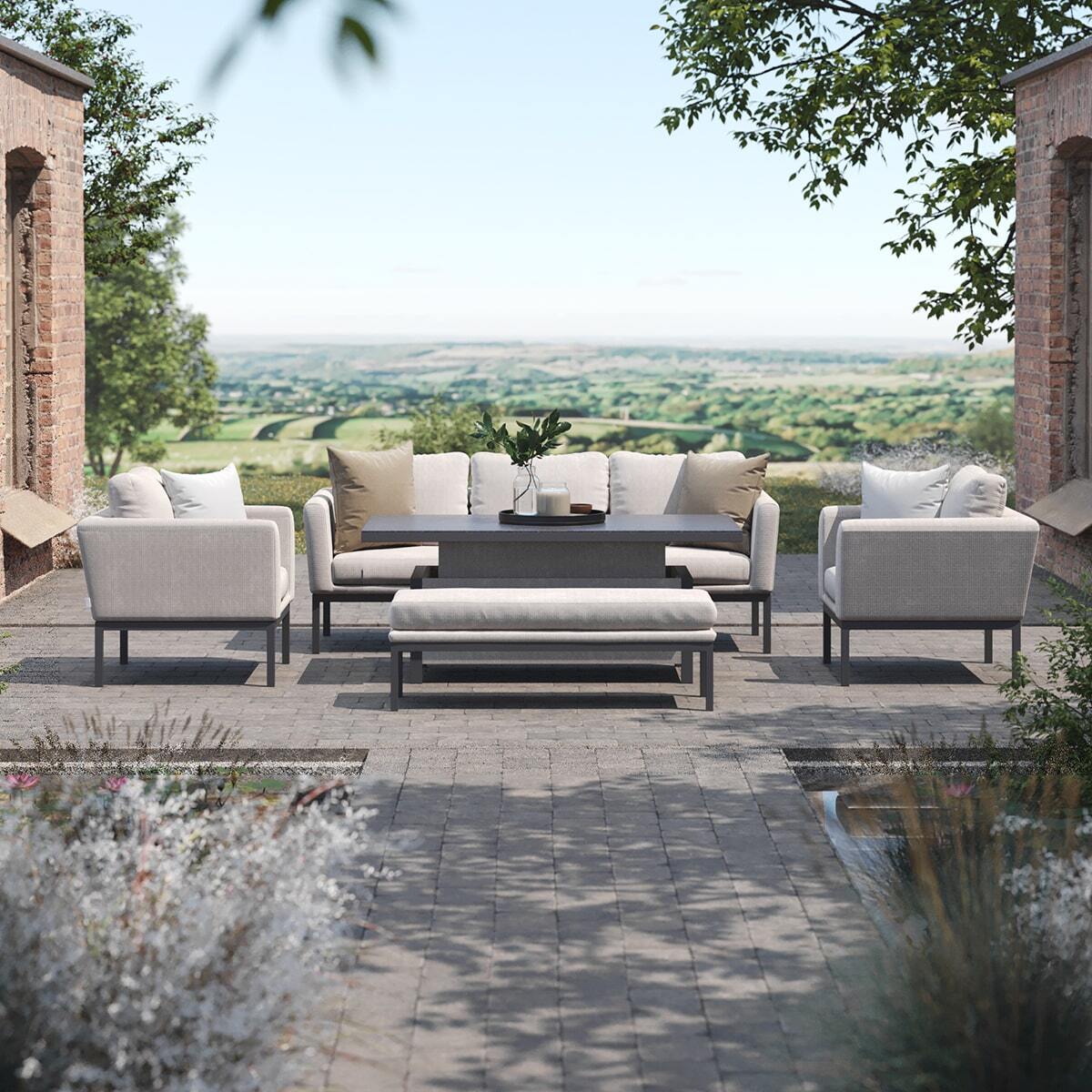Buy Maze Outdoor Fabric Pulse 3 Seat Sofa Set