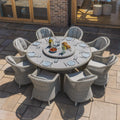 Buy Maze Oxford 8 Seat Round Dining Set