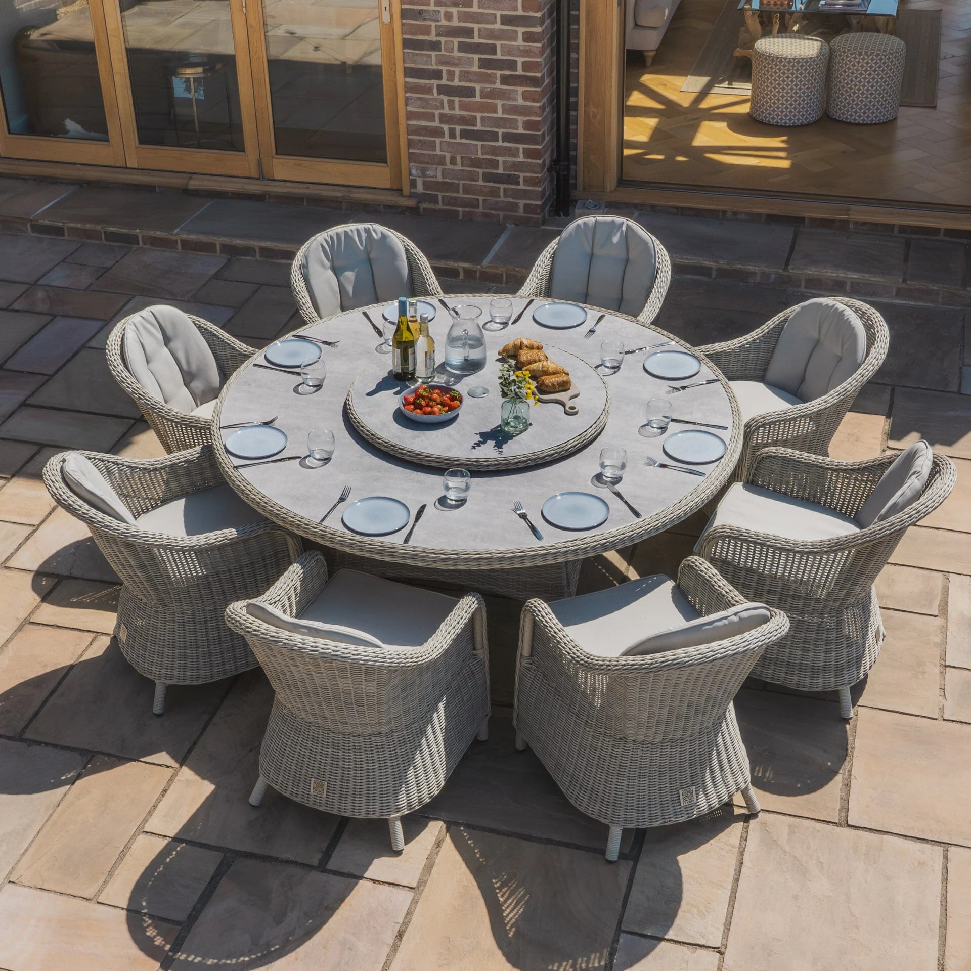 Buy Maze Oxford 8 Seat Round Dining Set