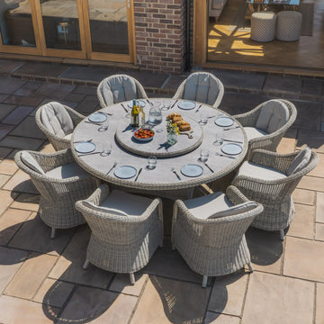 Buy Maze Oxford 8 Seat Round Dining Set