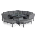 Buy Maze Pulse Square Dining Set with Fire Pit