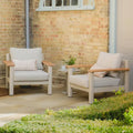 Buy Maze Sicily Lounge Set with FSC certified teak armrests
