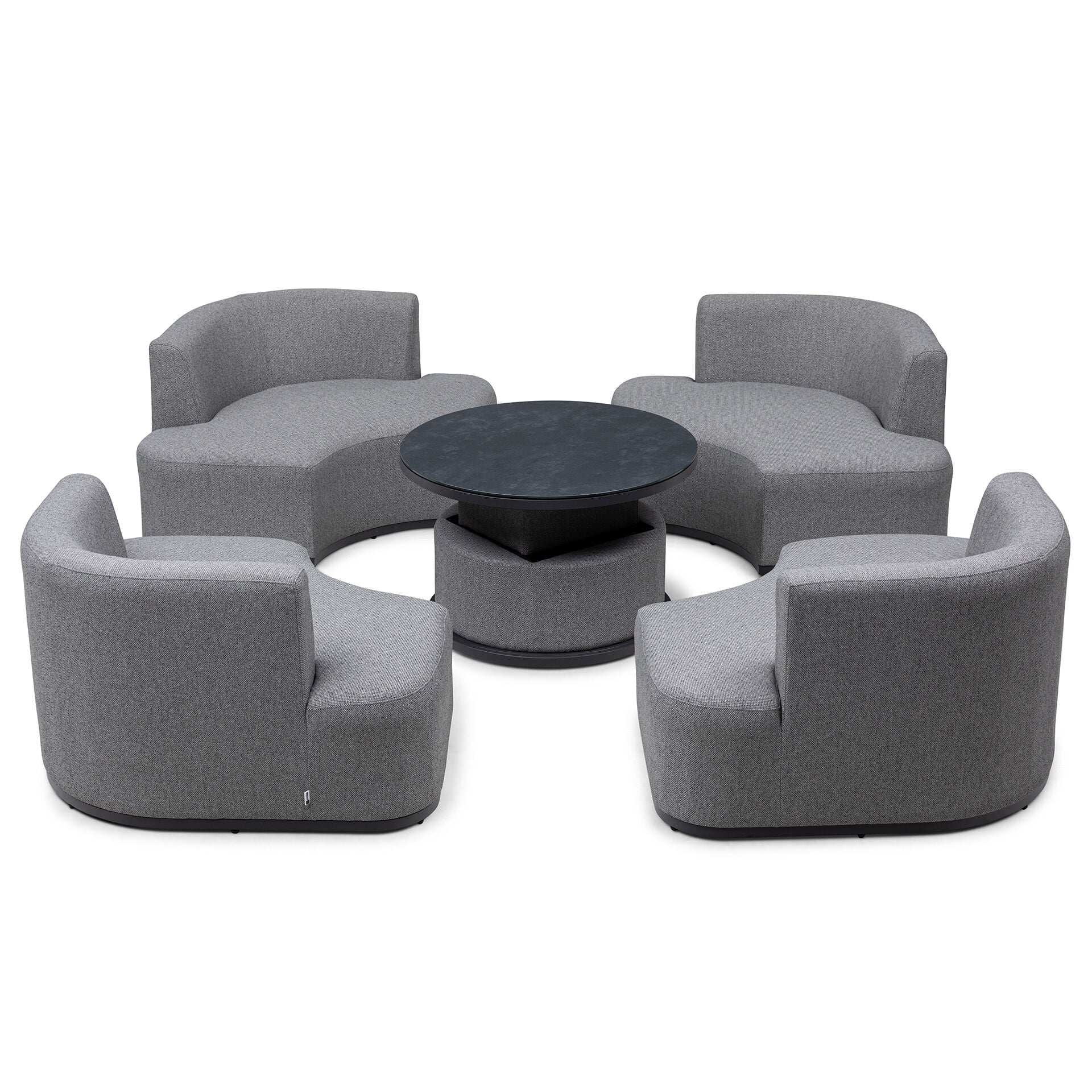 Buy Maze Snug Lifestyle Suite Zinc Grey elegant outdoor lounge set