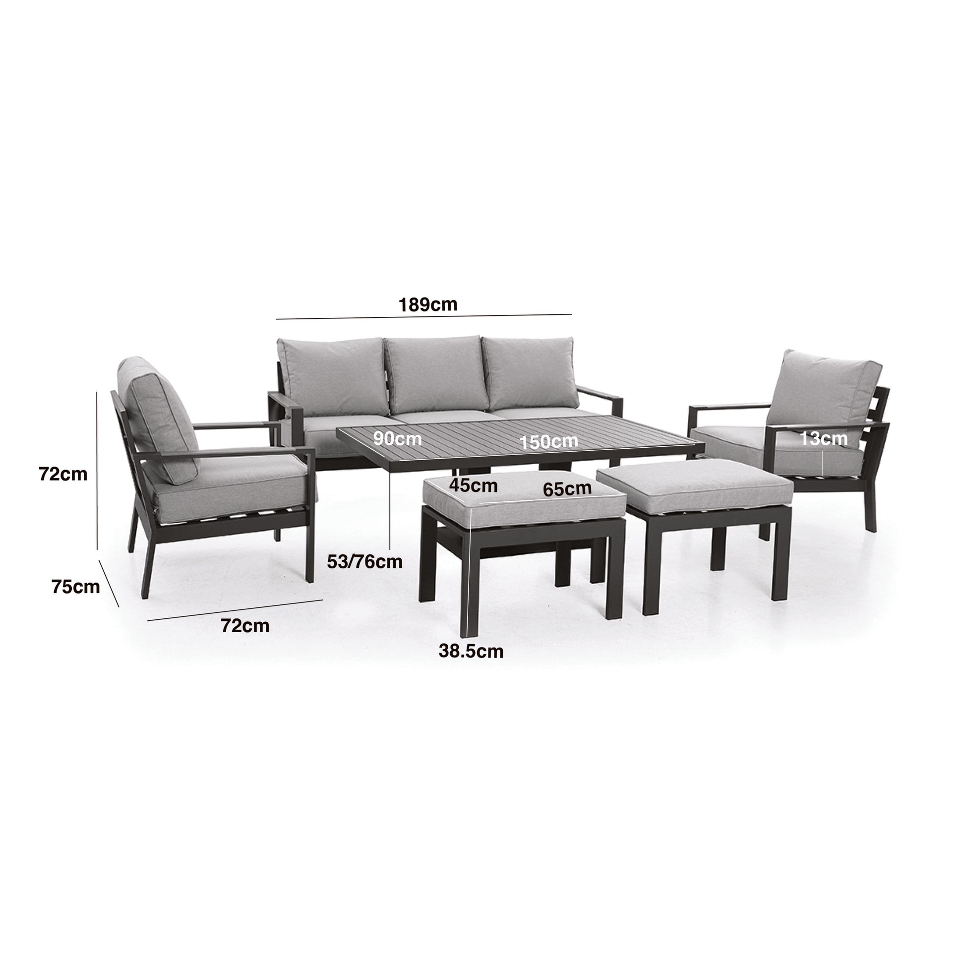 Buy Maze Vancouver Sofa Set with Rising Table