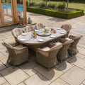 Buy Maze Winchester 8 Seat Oval Dining Set