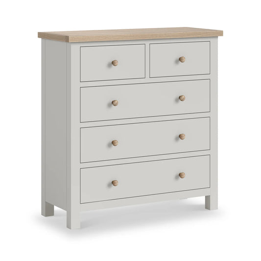 Buy Modern Country 2 Over 3 Chest of Drawers Stone Grey UK
