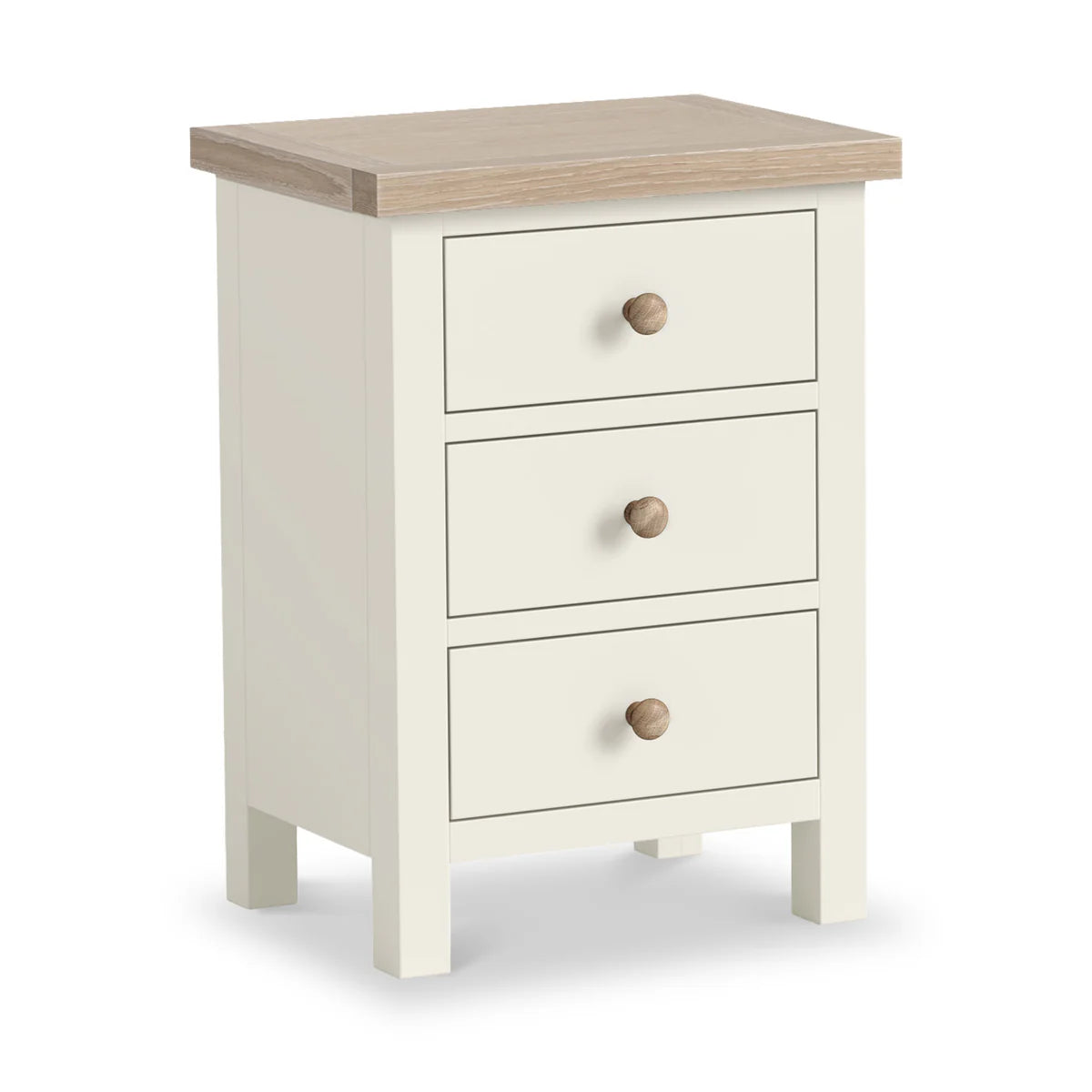 Buy Modern Country 3 Drawer Bedside Table Online