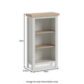 Buy Modern Country Small Bookcase in Stone Grey Online - Blythe Living
