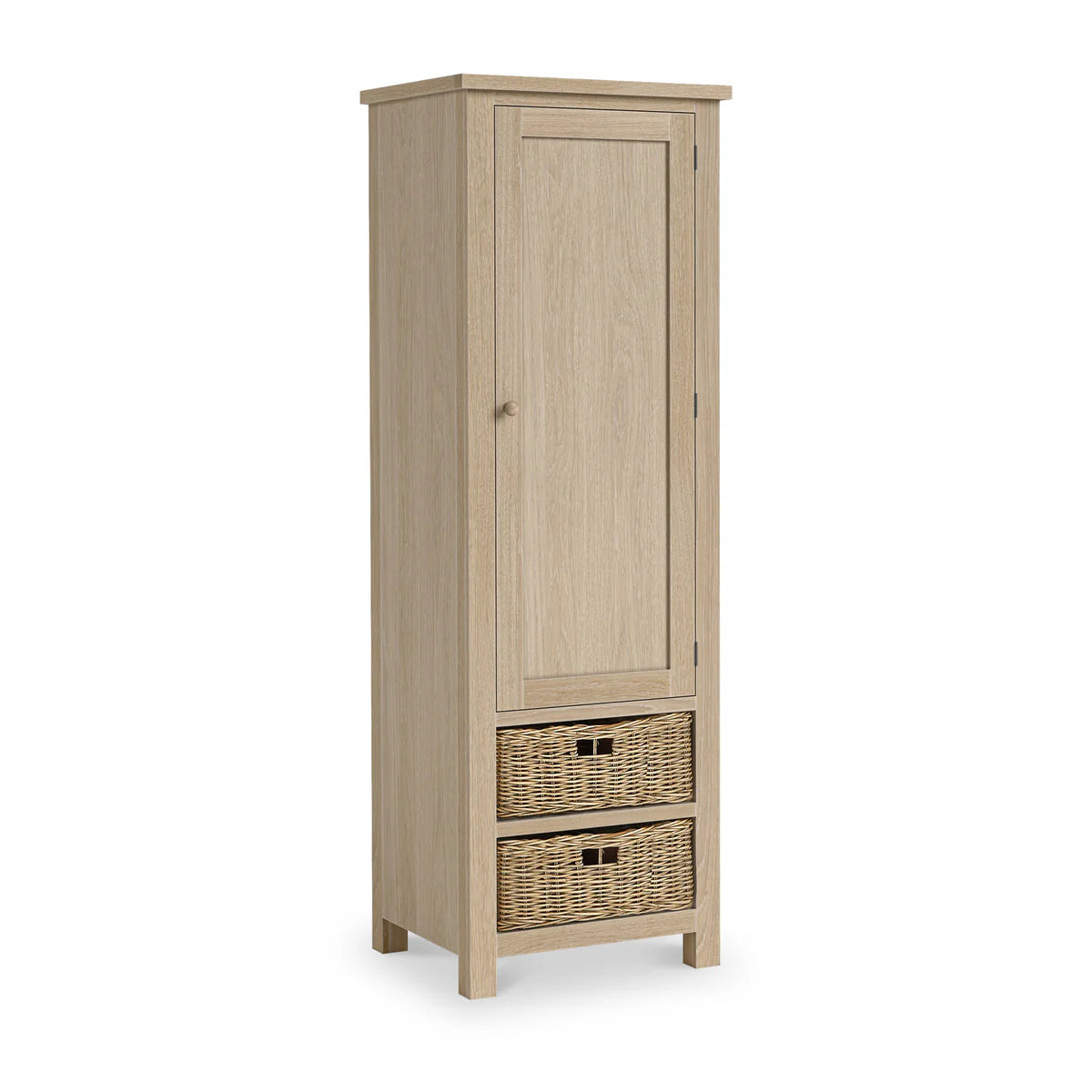 Buy Modern Country Washed Oak 3 Drawer Larder Online