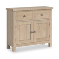 Buy Modern Country Whitewashed Oak 2-Door Small Sideboard Fully Assembled