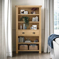 Buy Normandy Oak 5 Shelf Large Bookcase Online
