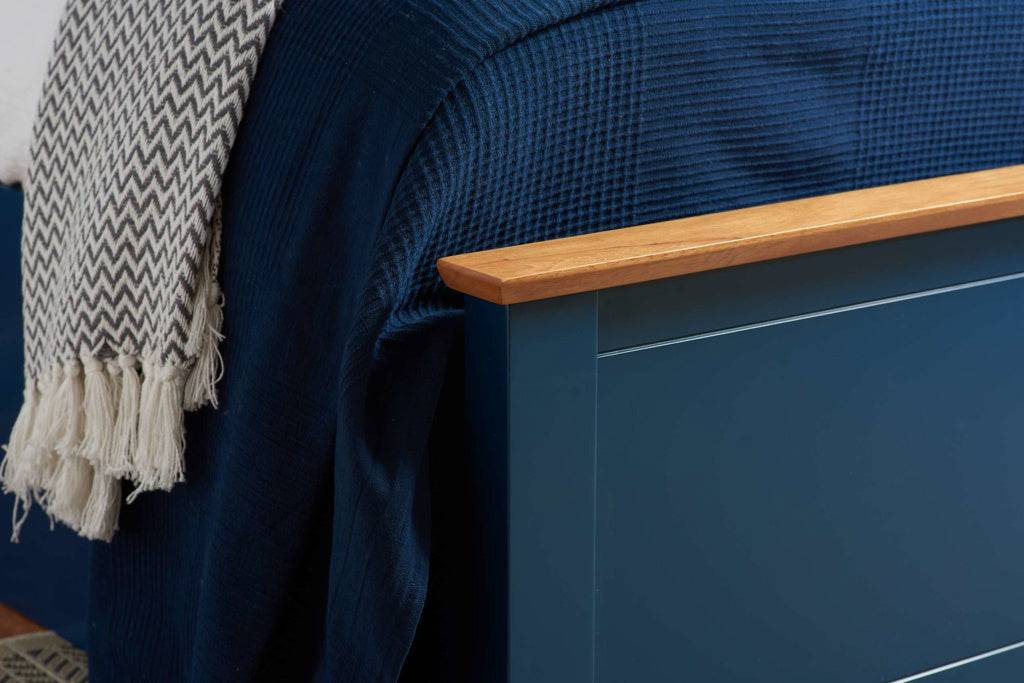 Buy Online Best Phoenix Navy Blue Ottoman Bed for Sale
