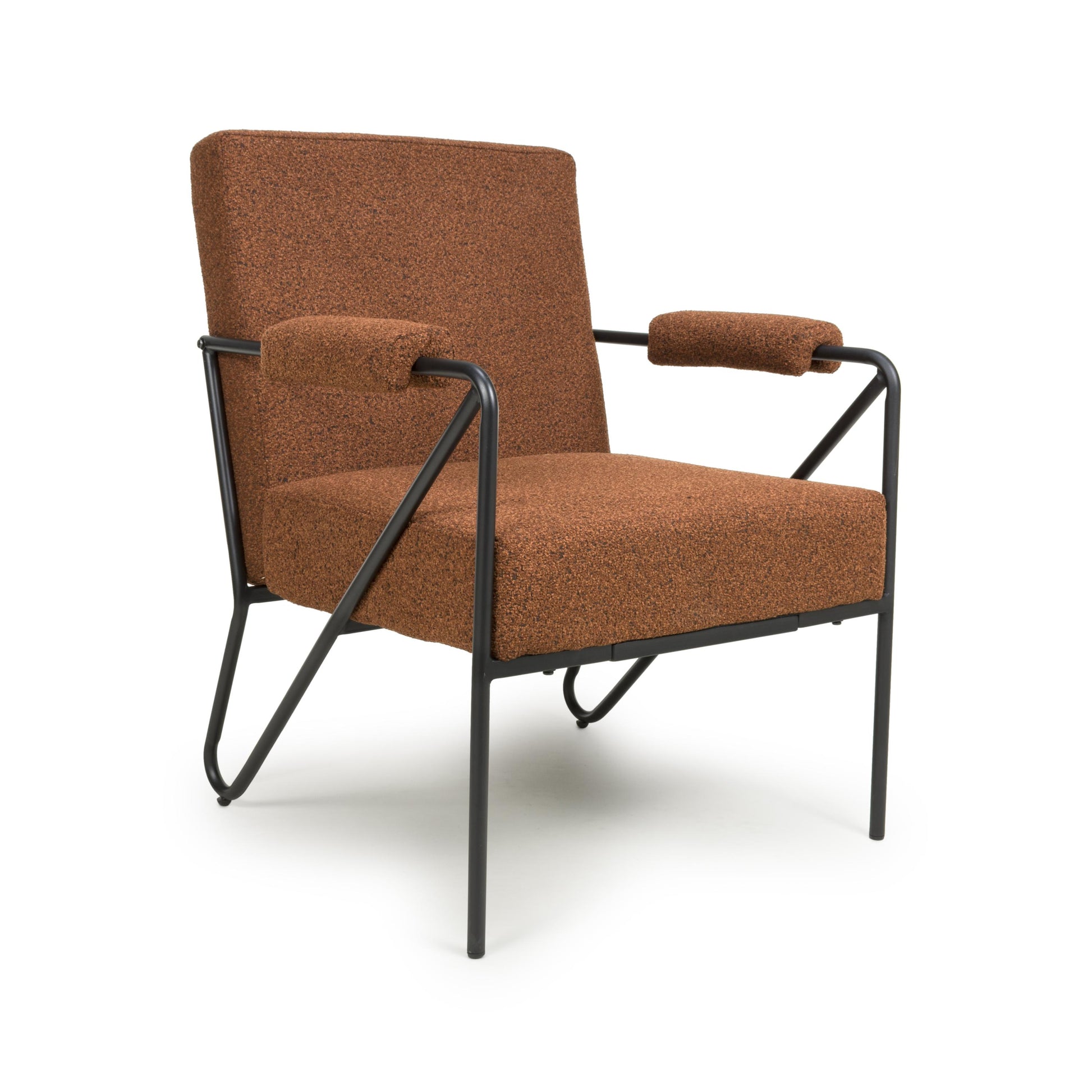 Buy Oslo Speckled Burnt Orange Armchair 