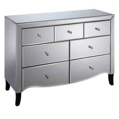 Buy Palermo 3 Over 4 Chest mirrored bedroom furniture UK
