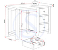 Buy Pebble Grey/Oak Dressing Table with Spacious Tabletop