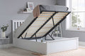 Buy Phoenix Ottoman Bed White Modern Storage Bed - Blythe Living