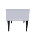 Buy Pixel 1 Drawer Bedside Cabinet with Legs in Labrador and White Matt Colour