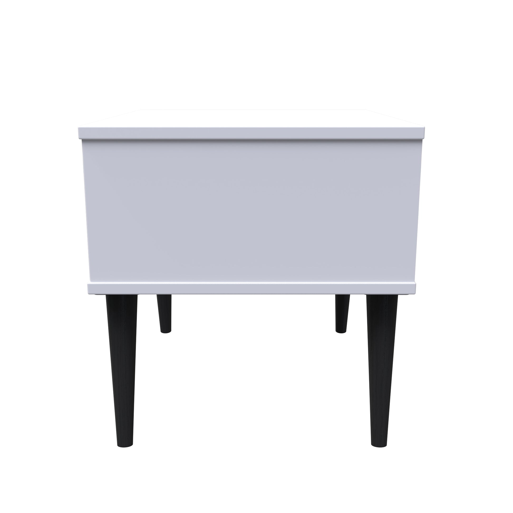 Buy Pixel 1 Drawer Bedside Cabinet with Legs in Labrador and White Matt Colour