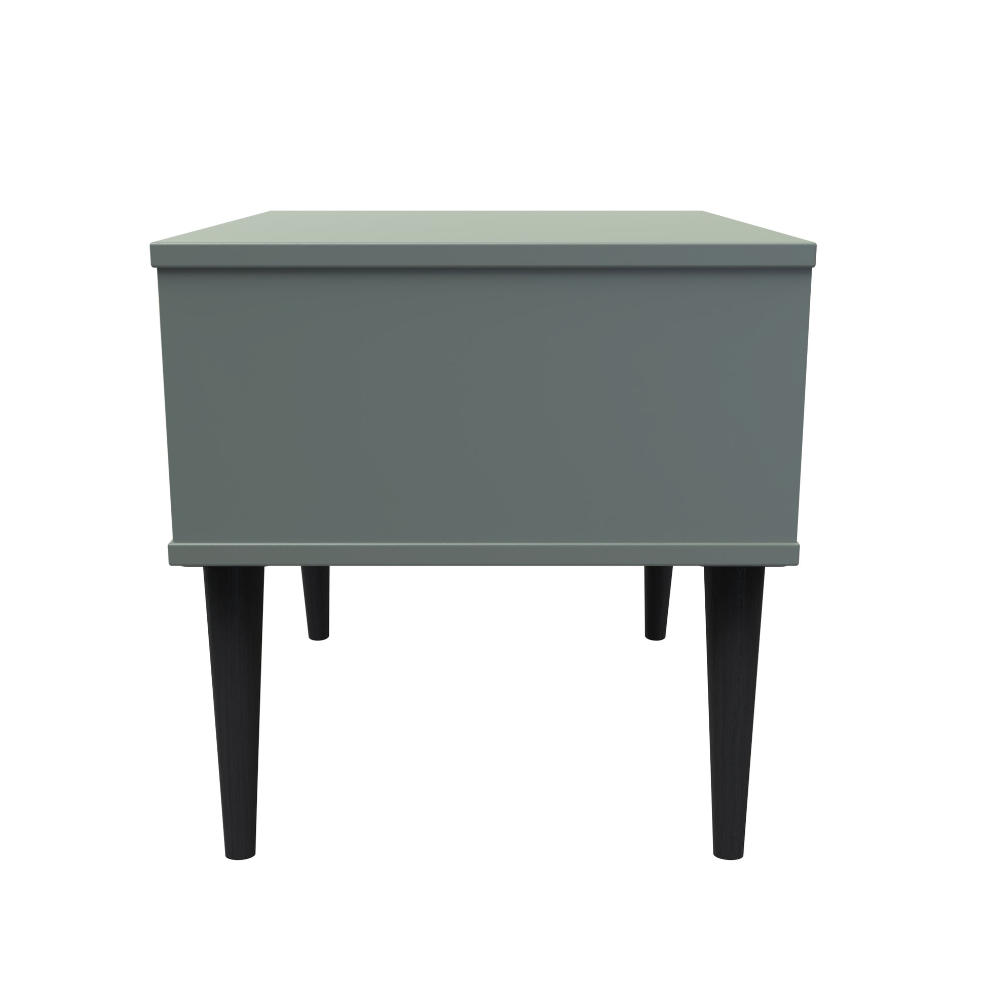 Buy Pixel 1 Drawer Bedside Cabinet with Legs in Reed Green Colour