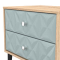 Buy Pixel 2 Drawer Bedside Cabinet in Duck and Bardolino Oak