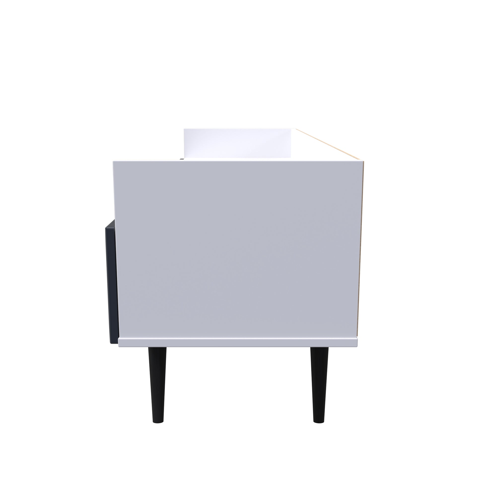 Buy Pixel 2 Drawer Coffee Table in Indigo Blue and White Matt