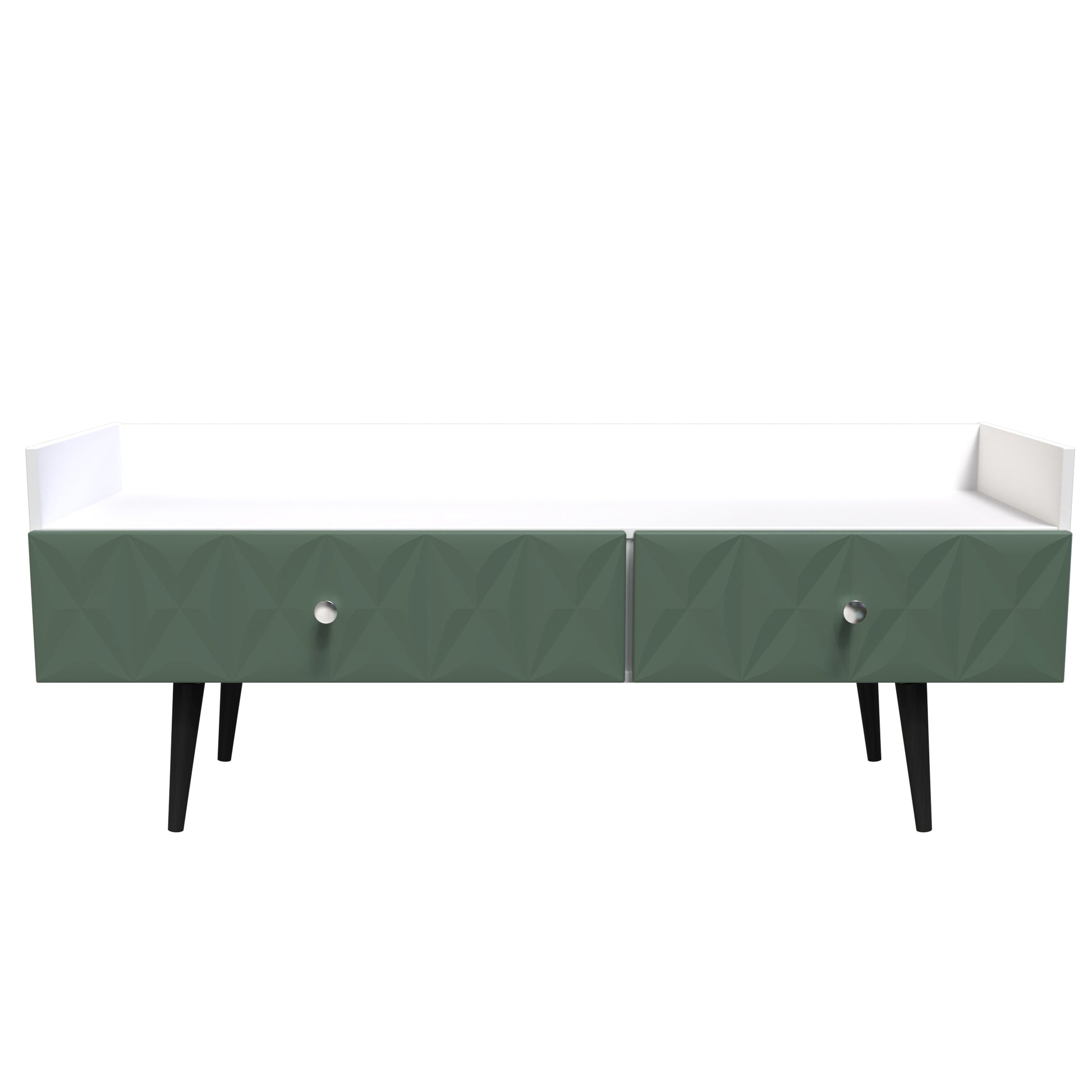 Buy Pixel 2 Drawer Coffee Table in Labrador and White Matt