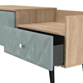 Buy Pixel 2 Drawer TV Console Unit in Duck and Bardolino Oak