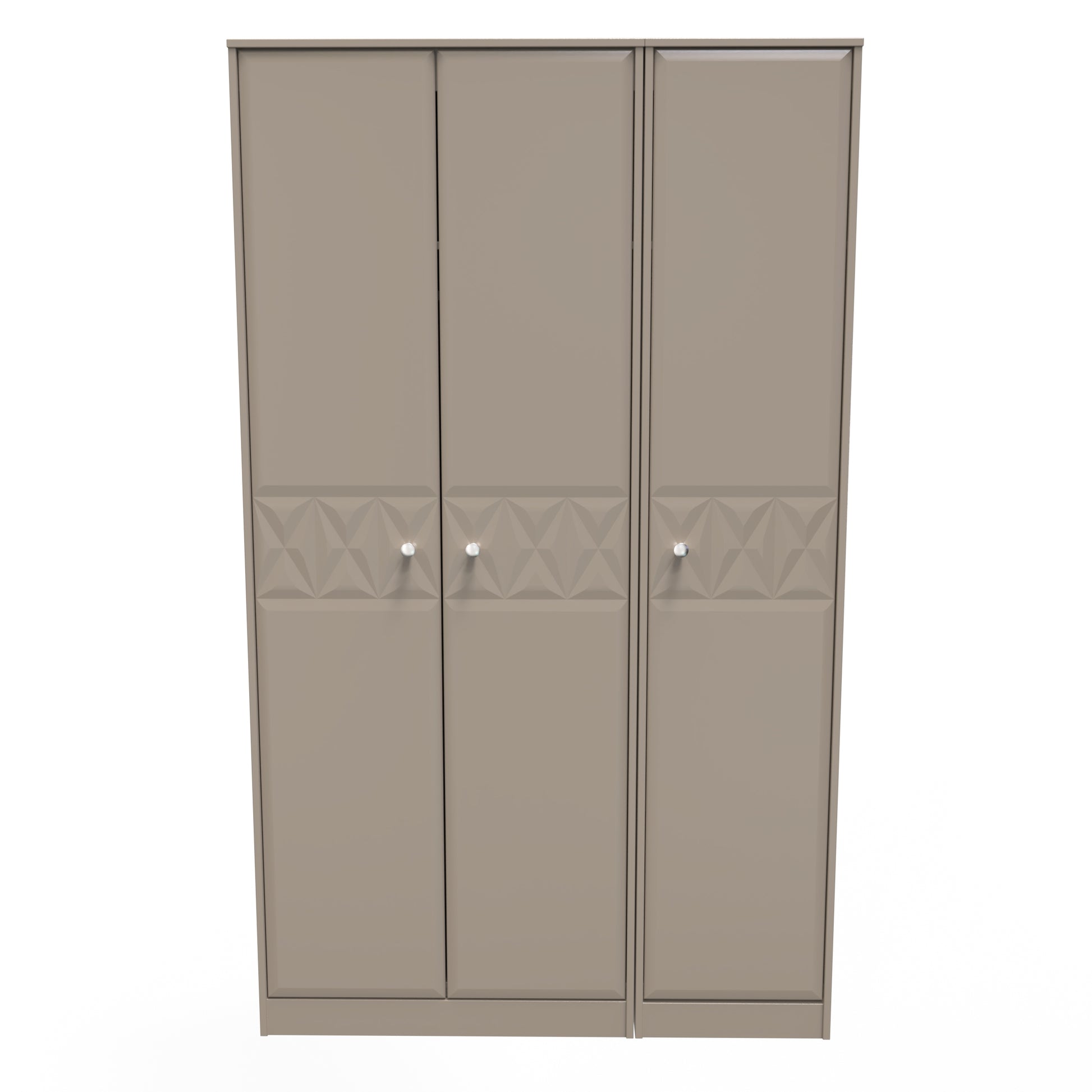 Buy Pixel 3 Door Wardrobe in Mushroom Matt Colour