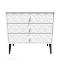 Buy Pixel 3 Drawer Chest in White Matt Colour